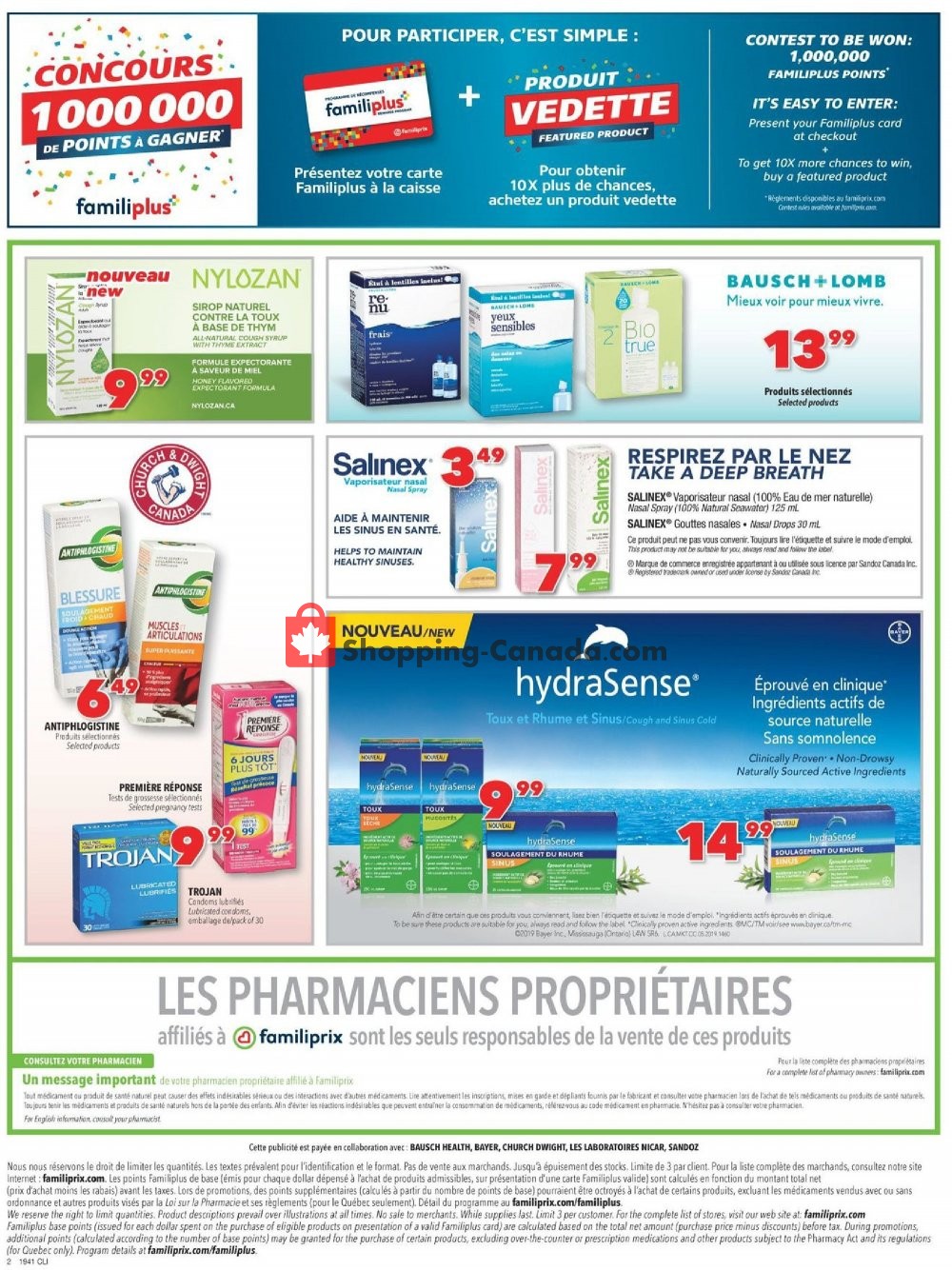 Familiprix flyer from Thursday October 10, 2019 to Wednesday October 16, 2019 - page 2