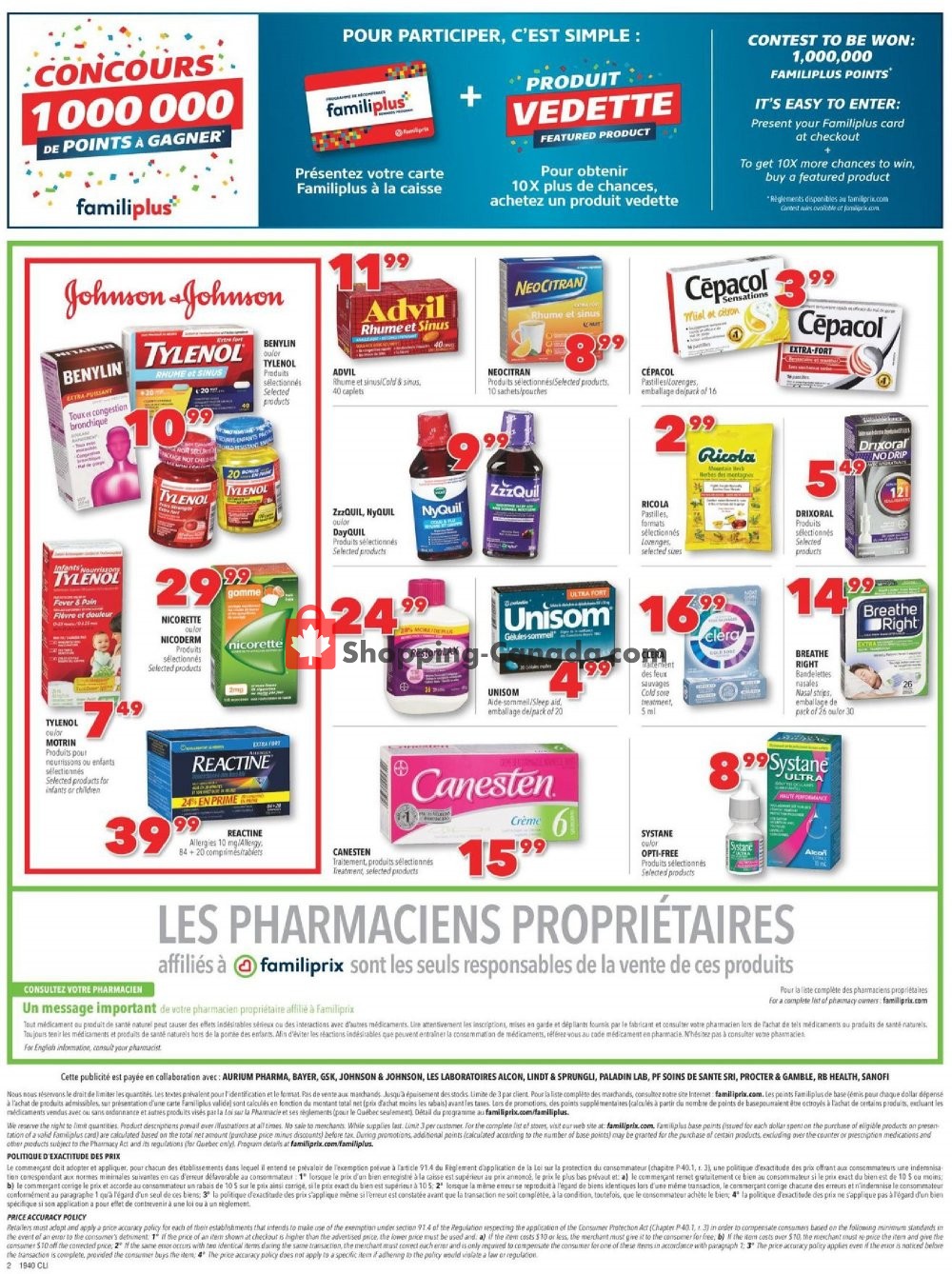 Familiprix flyer from Thursday October 3, 2019 to Wednesday October 9, 2019 - page 2