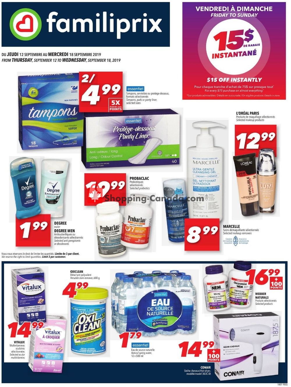 Familiprix flyer from Thursday September 12, 2019 to Wednesday September 18, 2019 - page 3