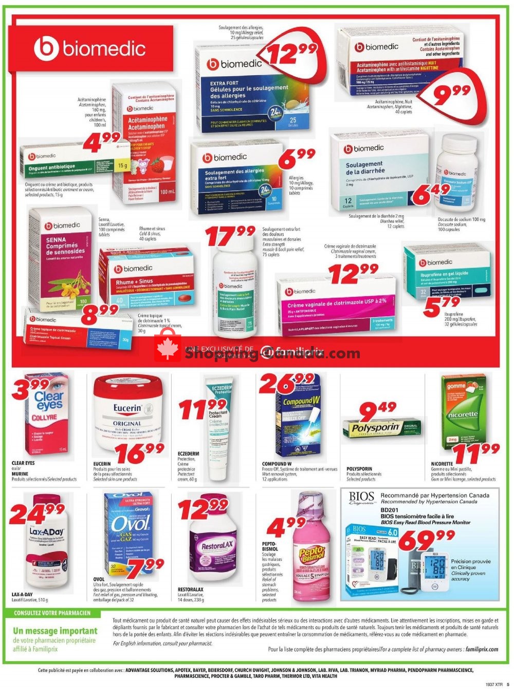 Familiprix flyer from Thursday September 12, 2019 to Wednesday September 18, 2019 - page 5