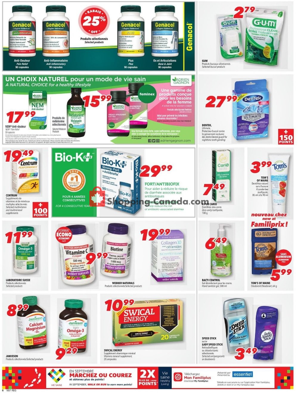 Familiprix flyer from Thursday September 12, 2019 to Wednesday September 18, 2019 - page 6