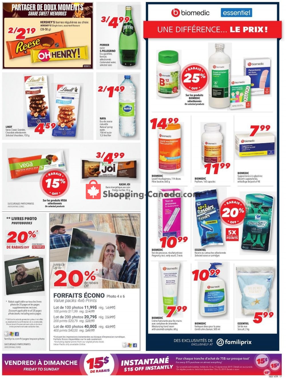 Familiprix flyer from Thursday September 12, 2019 to Wednesday September 18, 2019 - page 9
