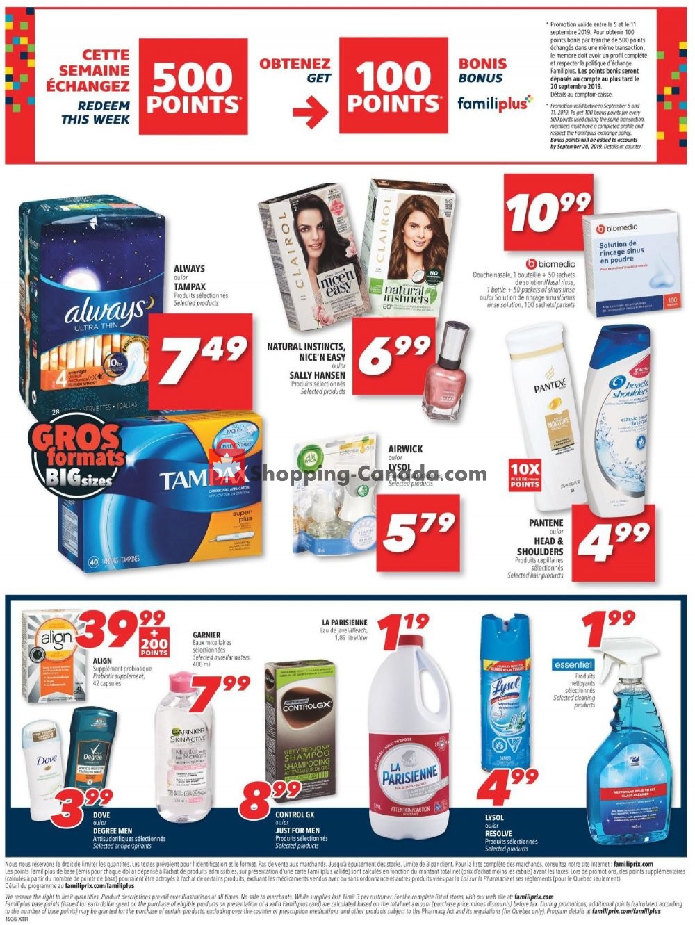 Familiprix flyer from Thursday September 5, 2019 to Wednesday September 11, 2019 - page 10