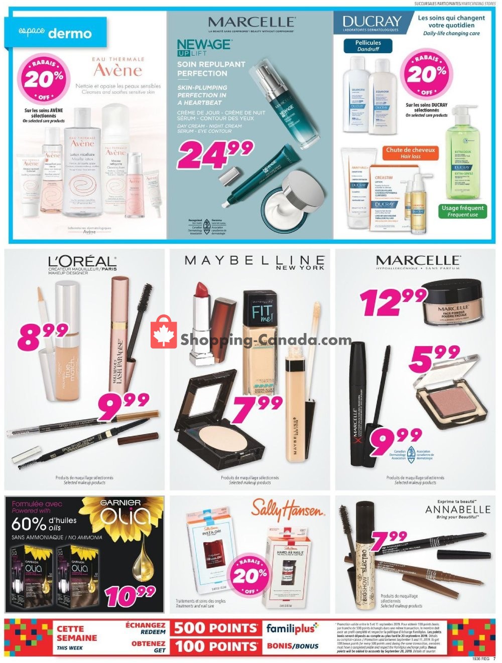 Familiprix flyer from Thursday September 5, 2019 to Wednesday September 11, 2019 - page 7