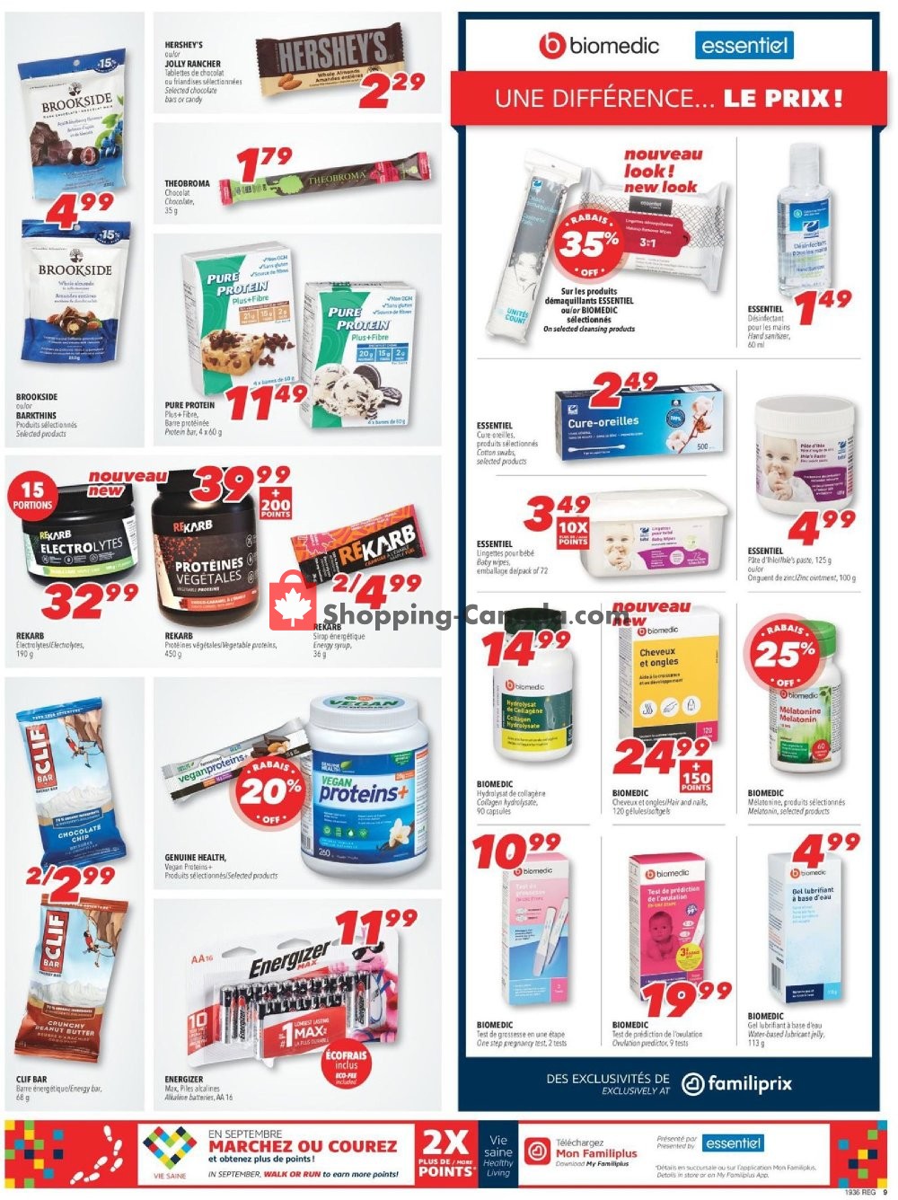 Familiprix flyer from Thursday September 5, 2019 to Wednesday September 11, 2019 - page 9