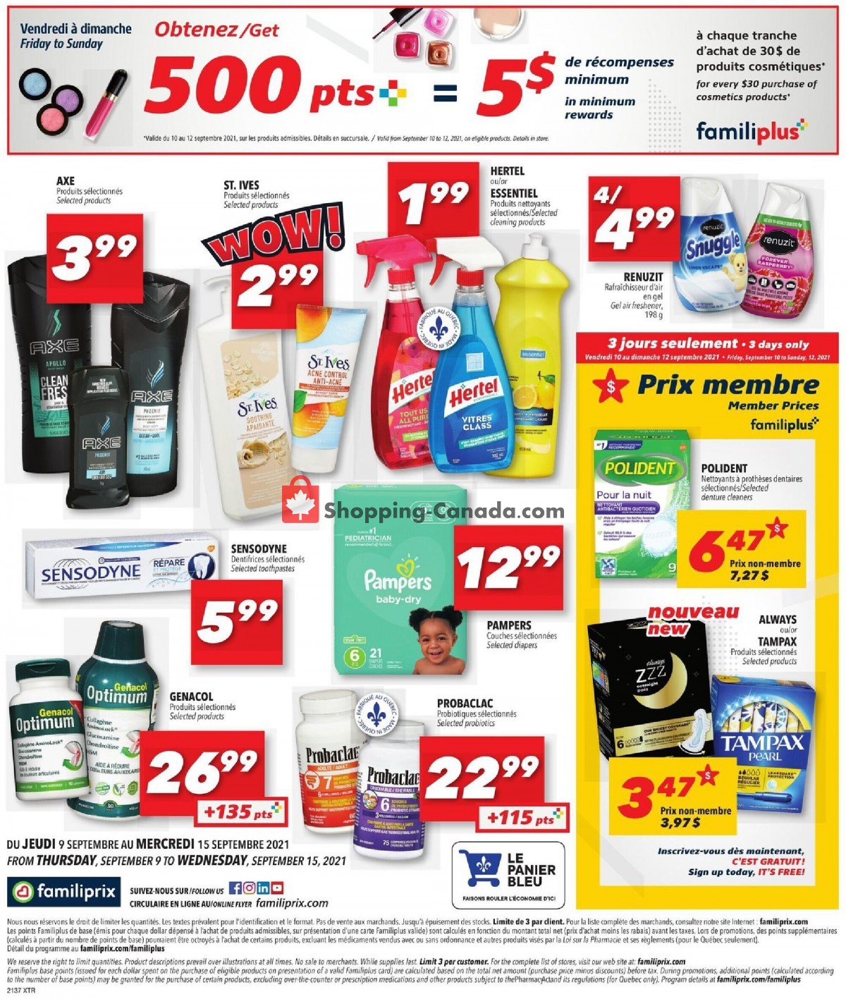 Familiprix flyer from Thursday September 9, 2021 to Wednesday September 15, 2021 - page 10