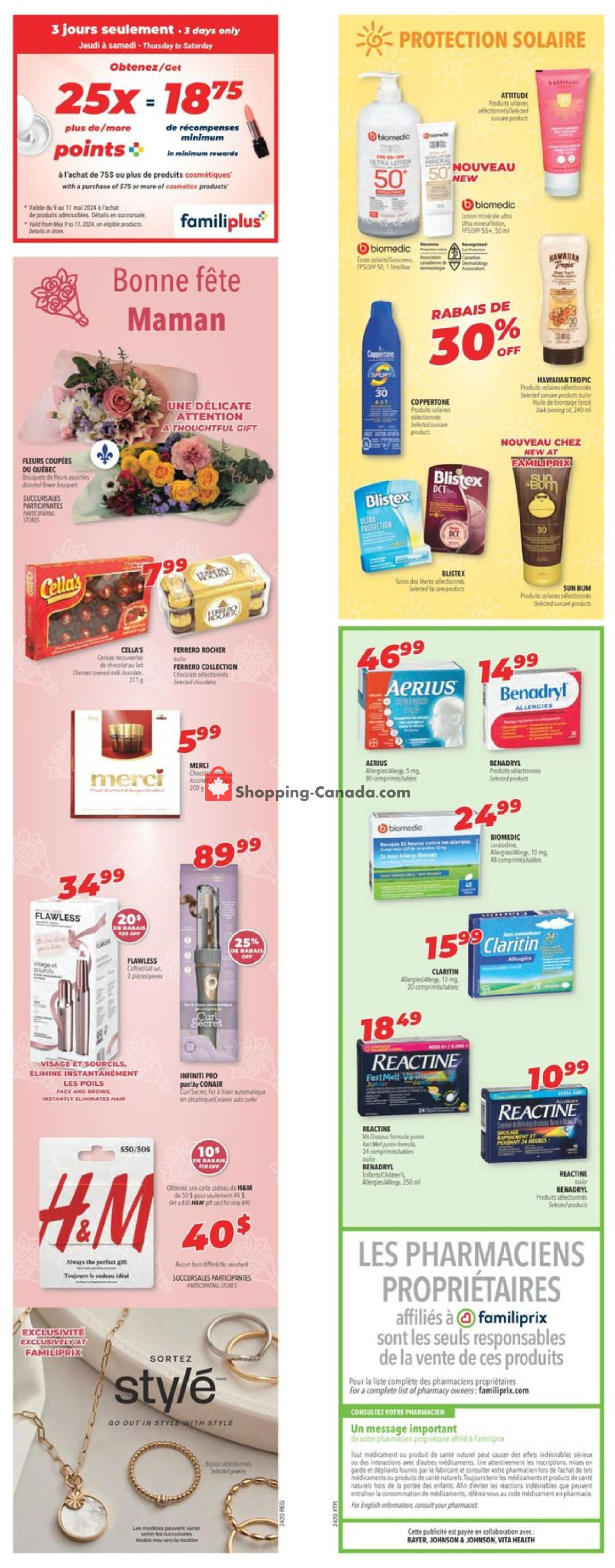 Familiprix flyer from Thursday May 9, 2024 to Wednesday May 15, 2024 - page 3