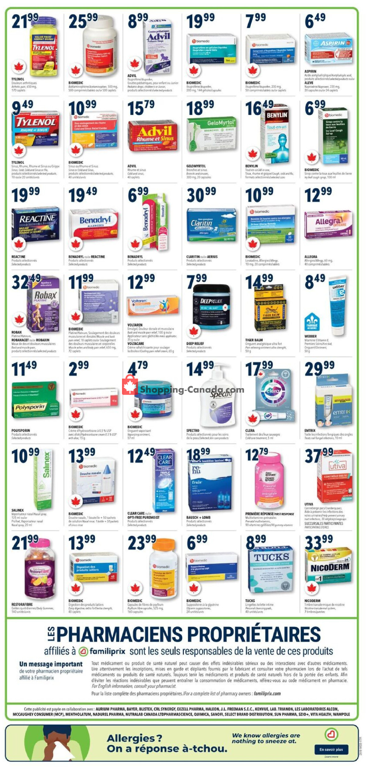 Familiprix flyer from Thursday April 30, 2026 to Wednesday May 6, 2026 - page 3