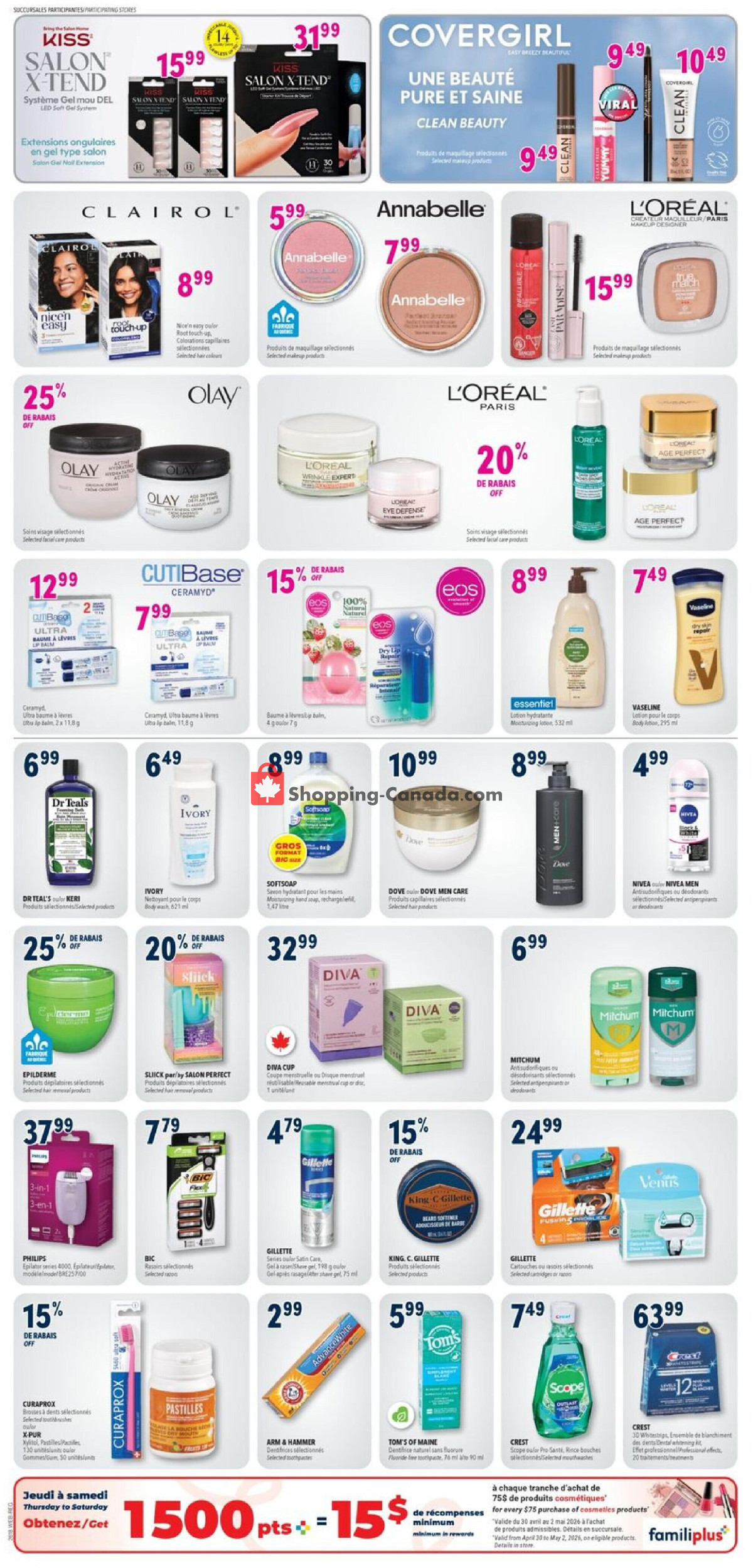 Familiprix flyer from Thursday April 30, 2026 to Wednesday May 6, 2026 - page 4