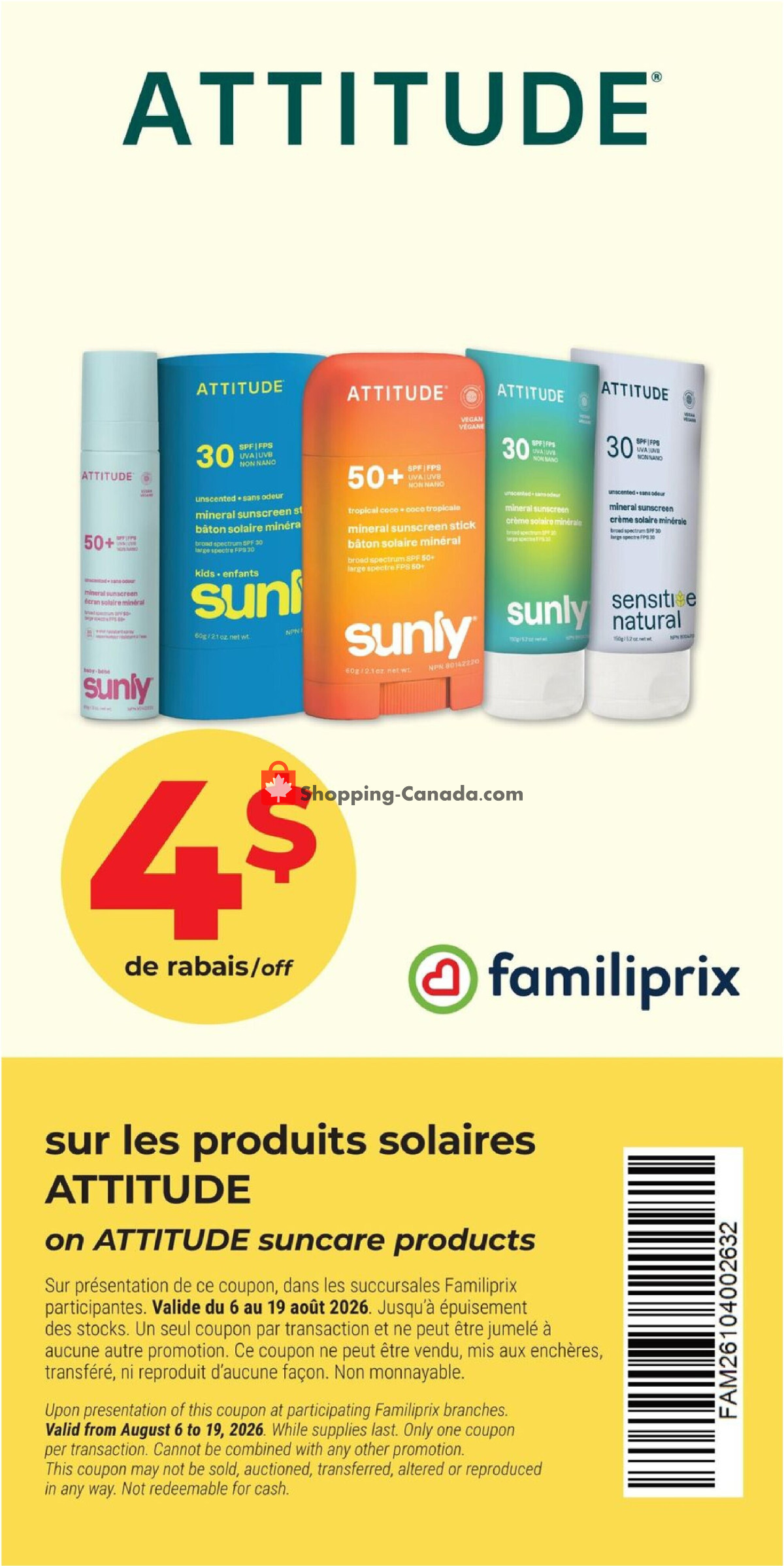 Familiprix flyer from Thursday August 13, 2026 to Wednesday August 19, 2026 - page 3