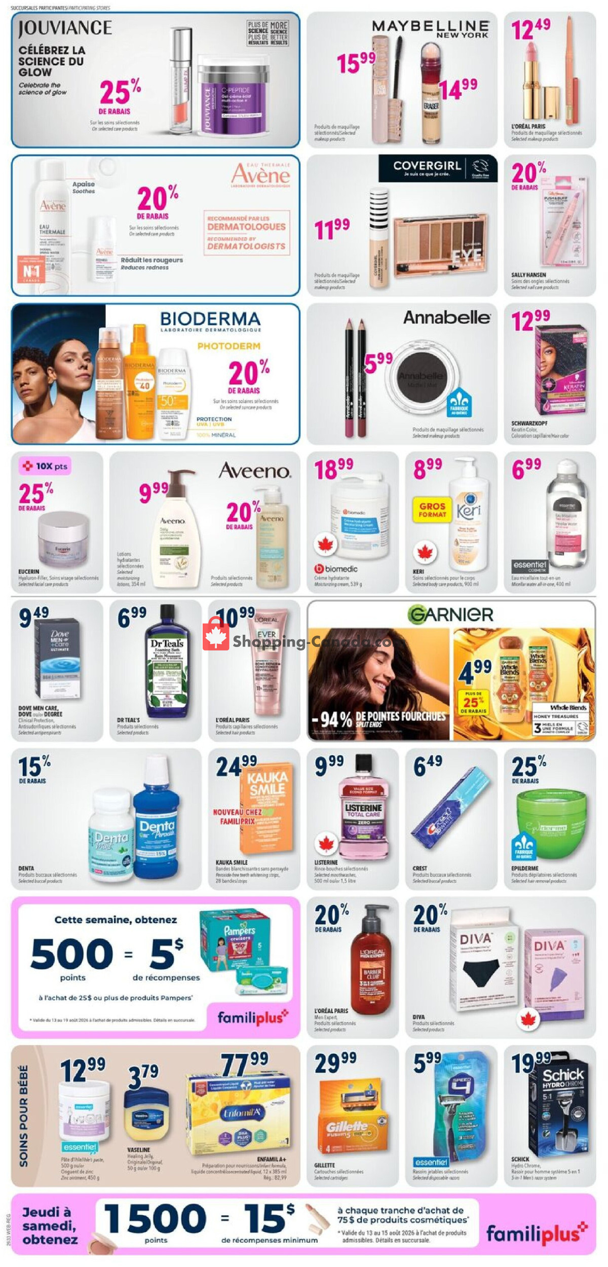 Familiprix flyer from Thursday August 13, 2026 to Wednesday August 19, 2026 - page 6