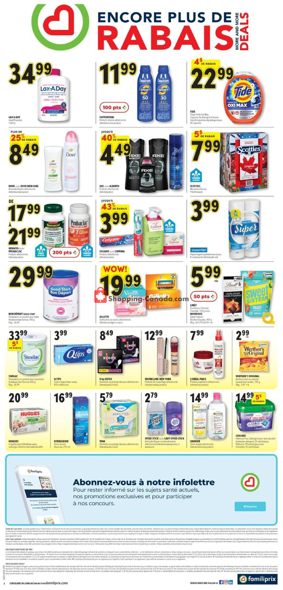 Familiprix flyer from Thursday July 16, 2026 to Wednesday July 22, 2026 - page 2