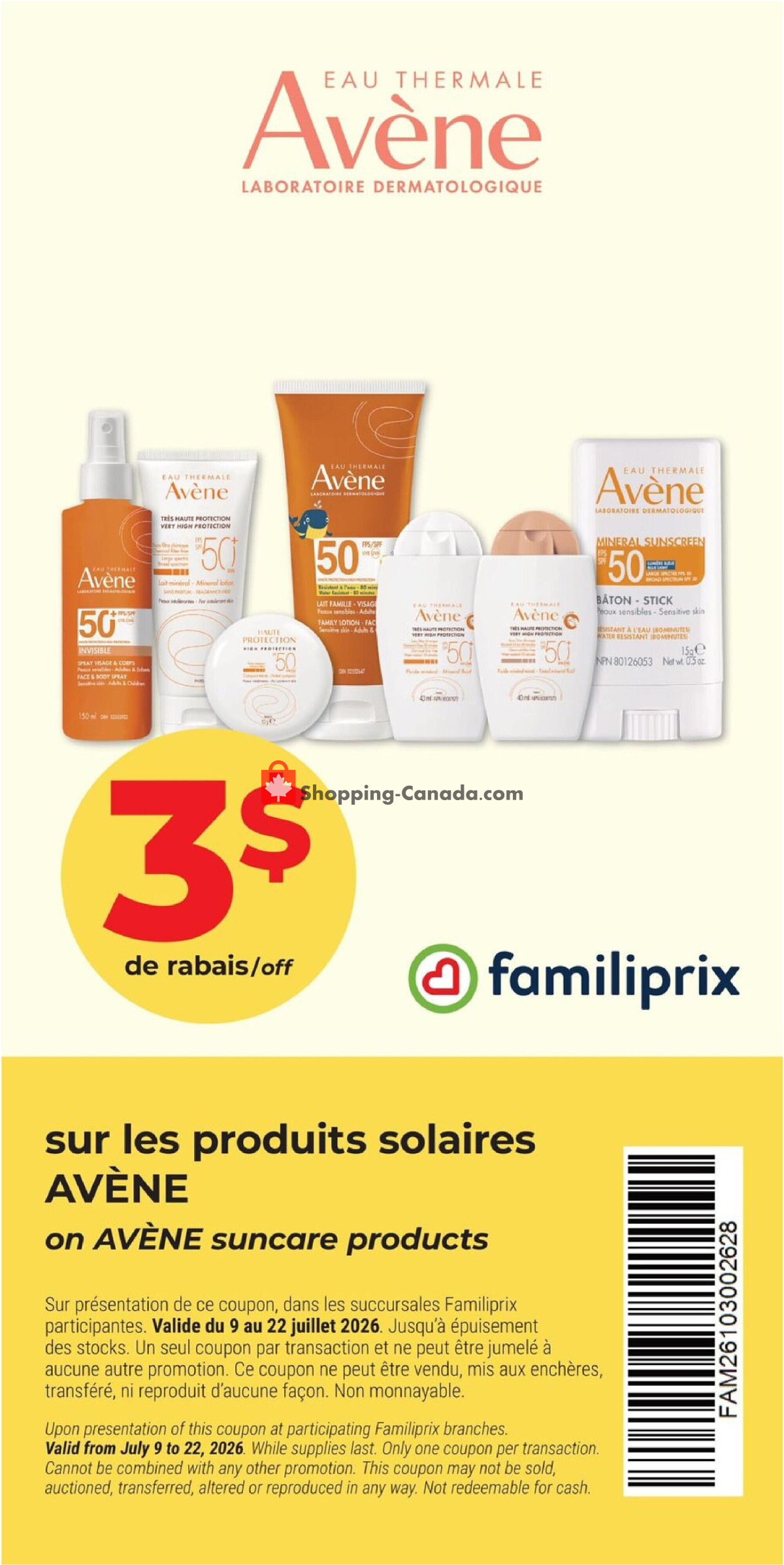 Familiprix flyer from Thursday July 16, 2026 to Wednesday July 22, 2026 - page 3