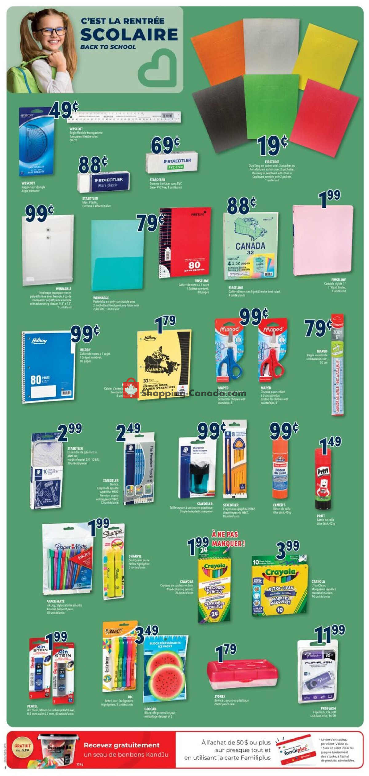 Familiprix flyer from Thursday July 16, 2026 to Wednesday July 22, 2026 - page 9