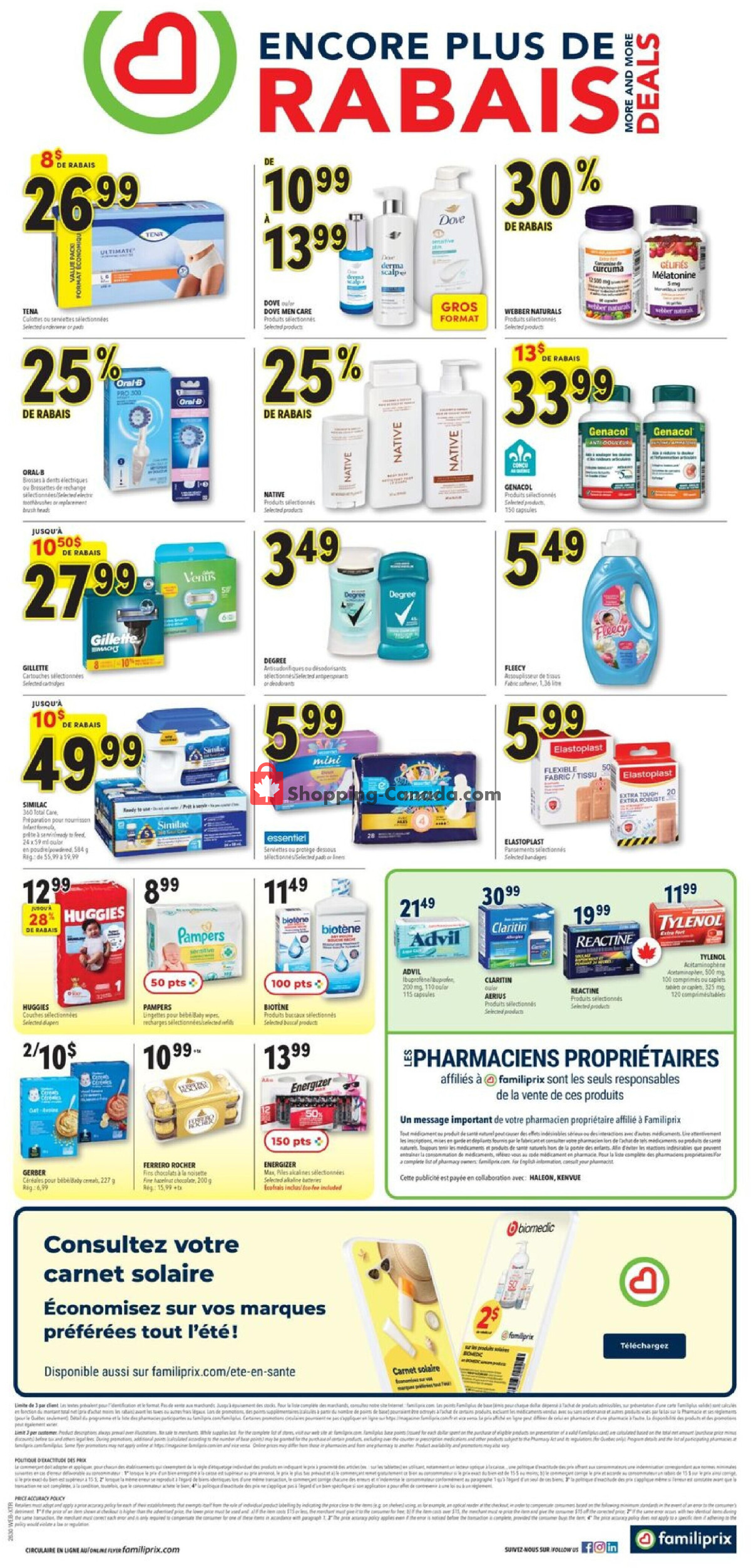 Familiprix flyer from Thursday July 23, 2026 to Wednesday July 29, 2026 - page 2