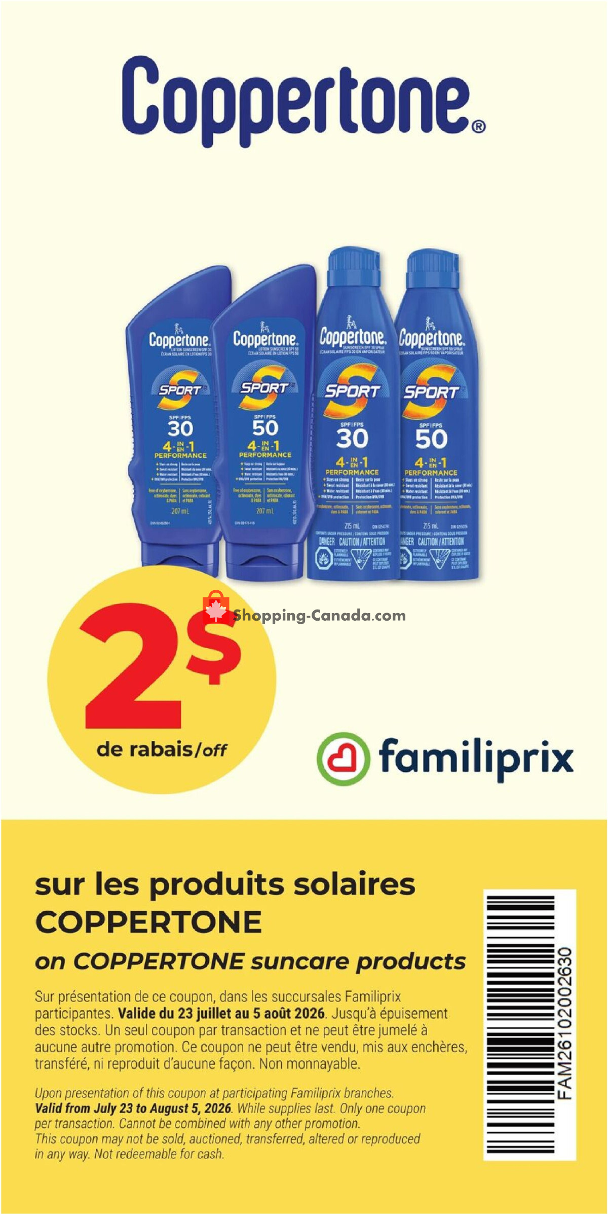 Familiprix flyer from Thursday July 30, 2026 to Wednesday August 5, 2026 - page 3
