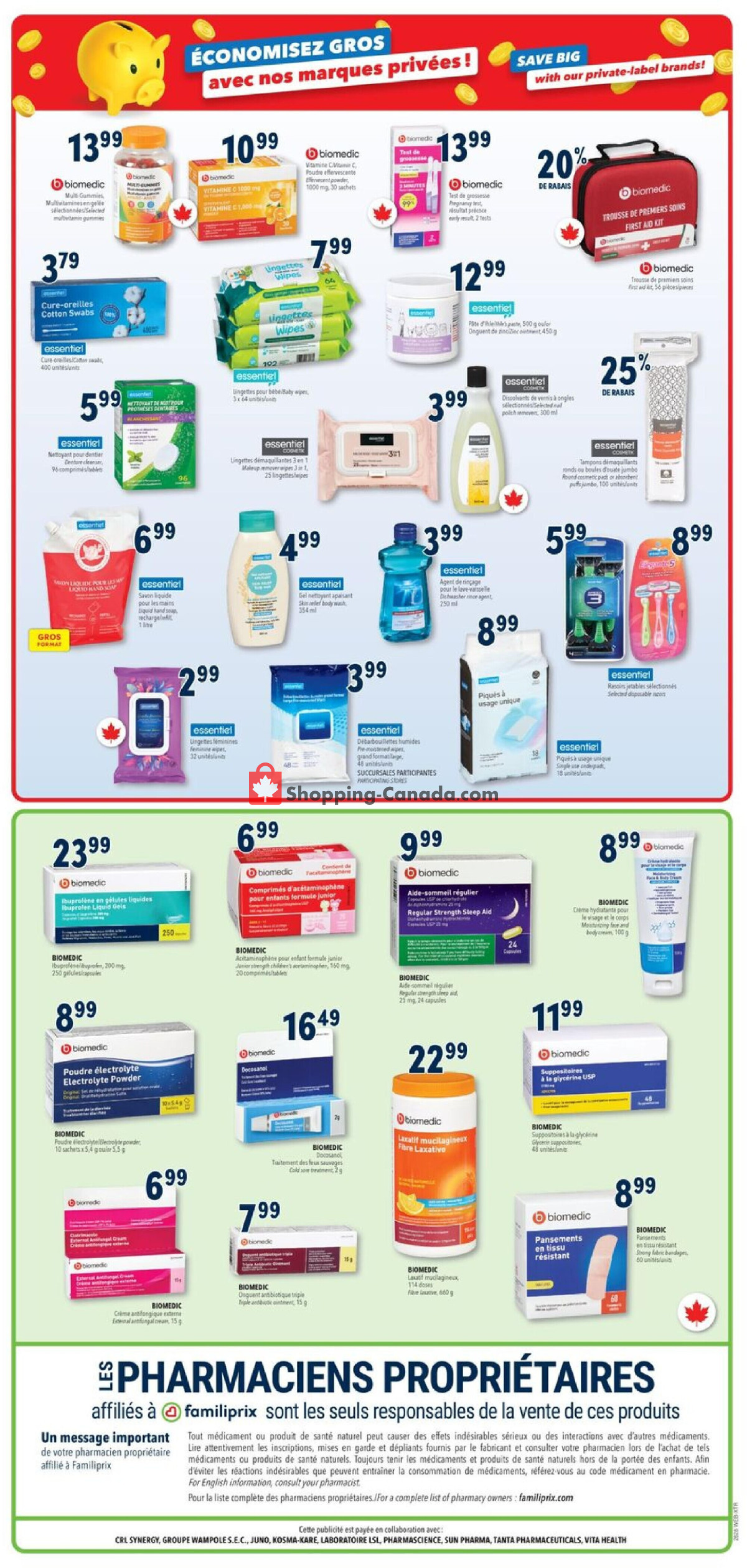 Familiprix flyer from Thursday July 9, 2026 to Wednesday July 15, 2026 - page 5