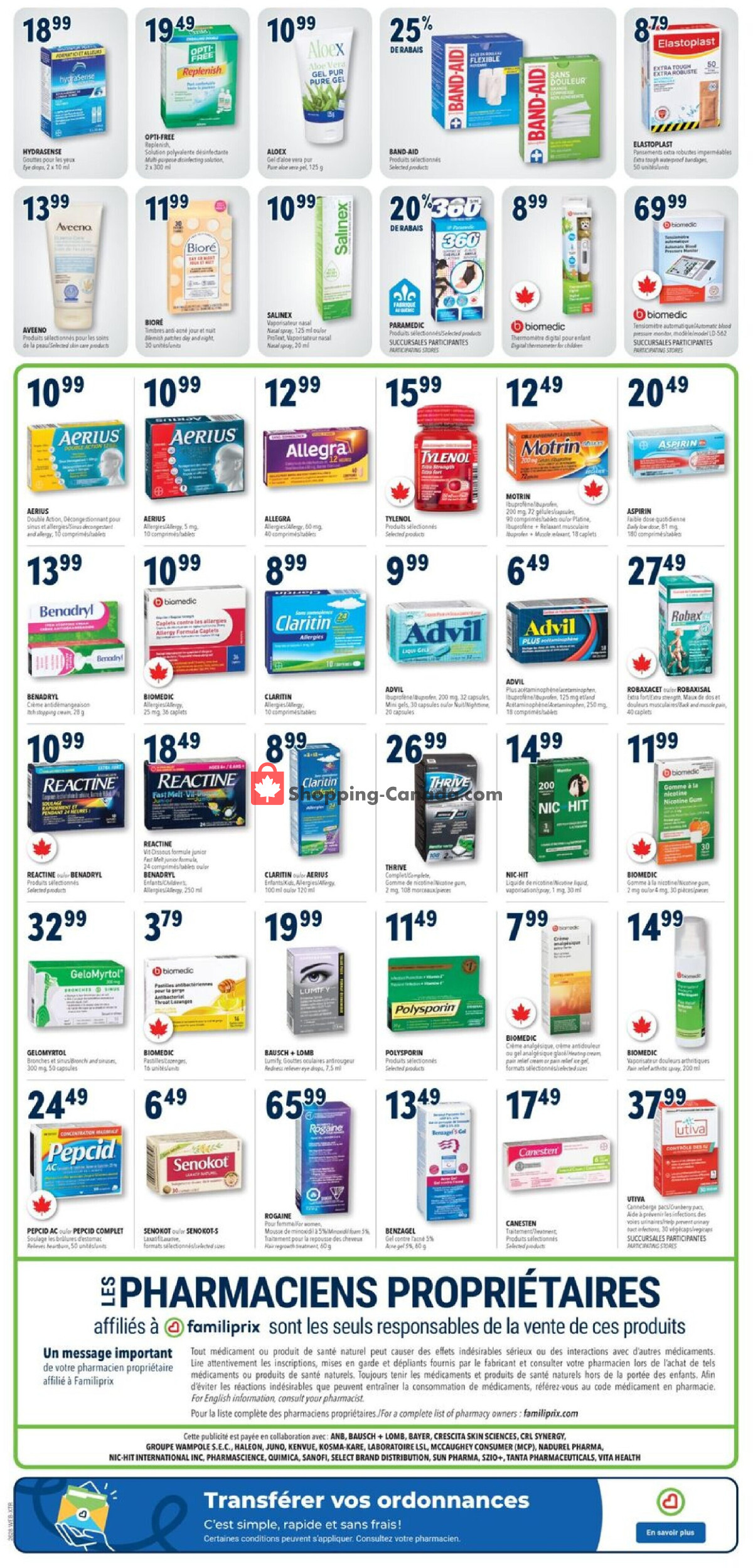 Familiprix flyer from Thursday July 9, 2026 to Wednesday July 15, 2026 - page 6
