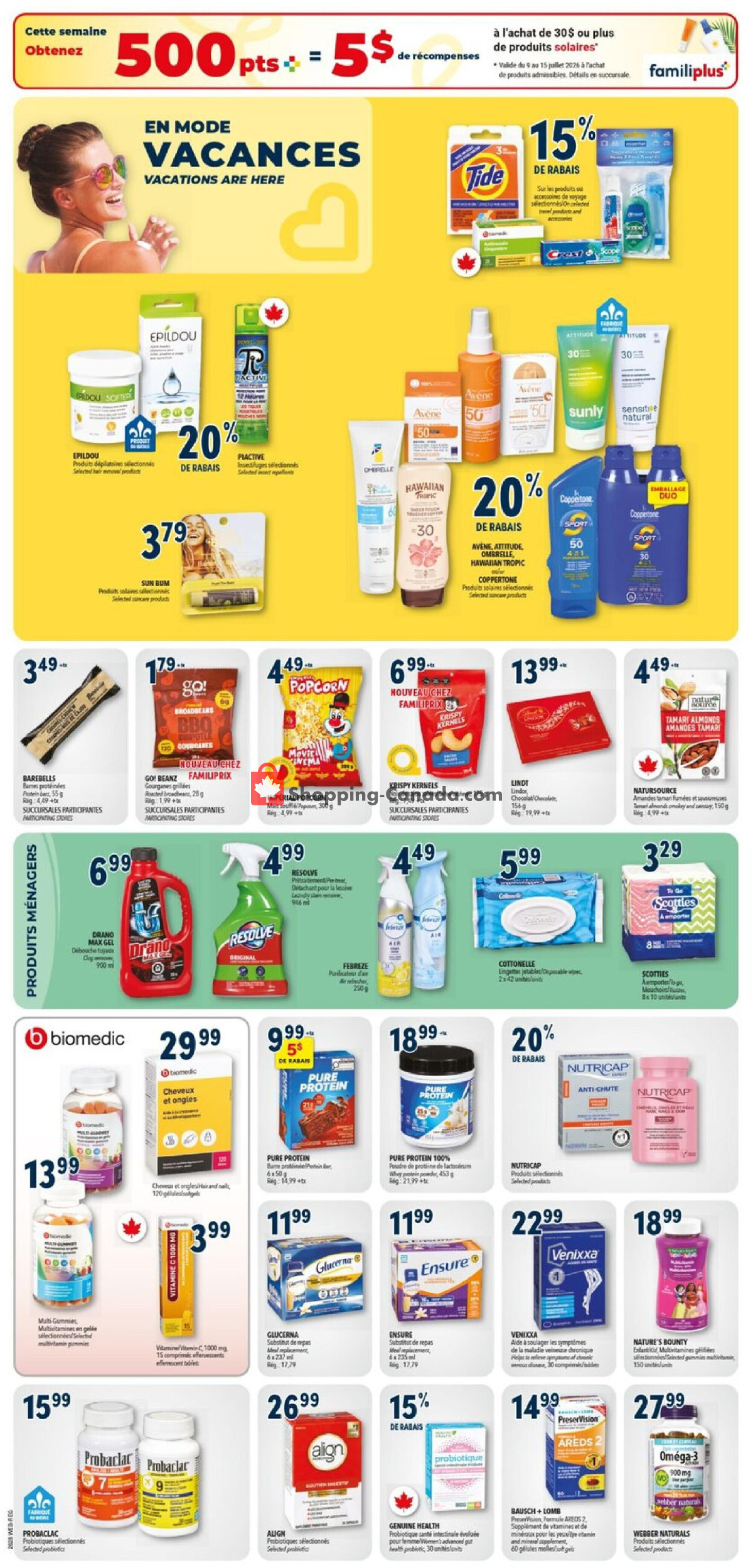 Familiprix flyer from Thursday July 9, 2026 to Wednesday July 15, 2026 - page 8