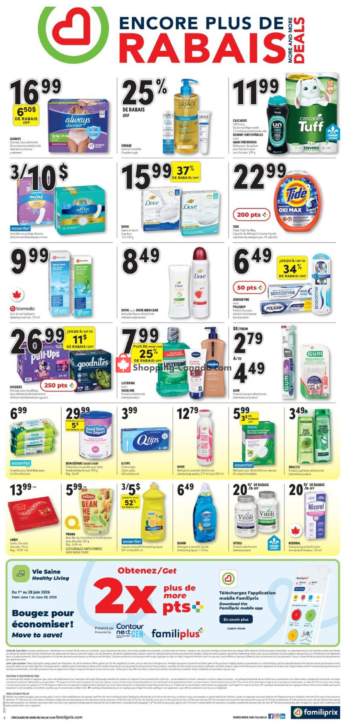 Familiprix flyer from Thursday June 11, 2026 to Wednesday June 17, 2026 - page 2