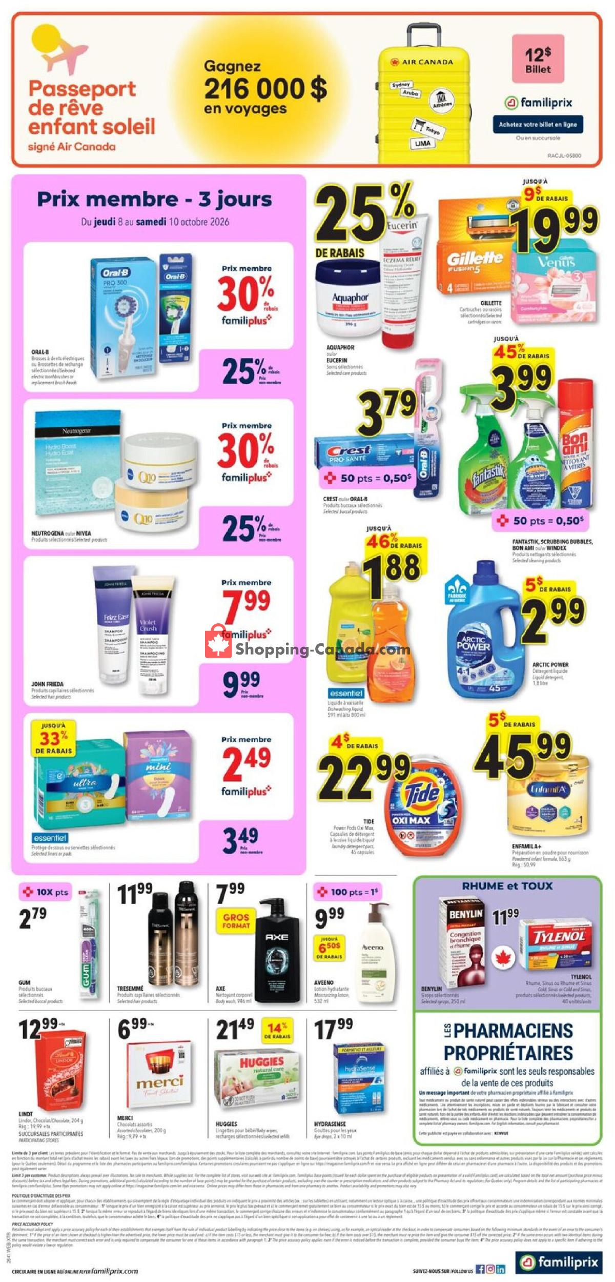 Familiprix flyer from Thursday October 8, 2026 to Wednesday October 14, 2026 - page 2