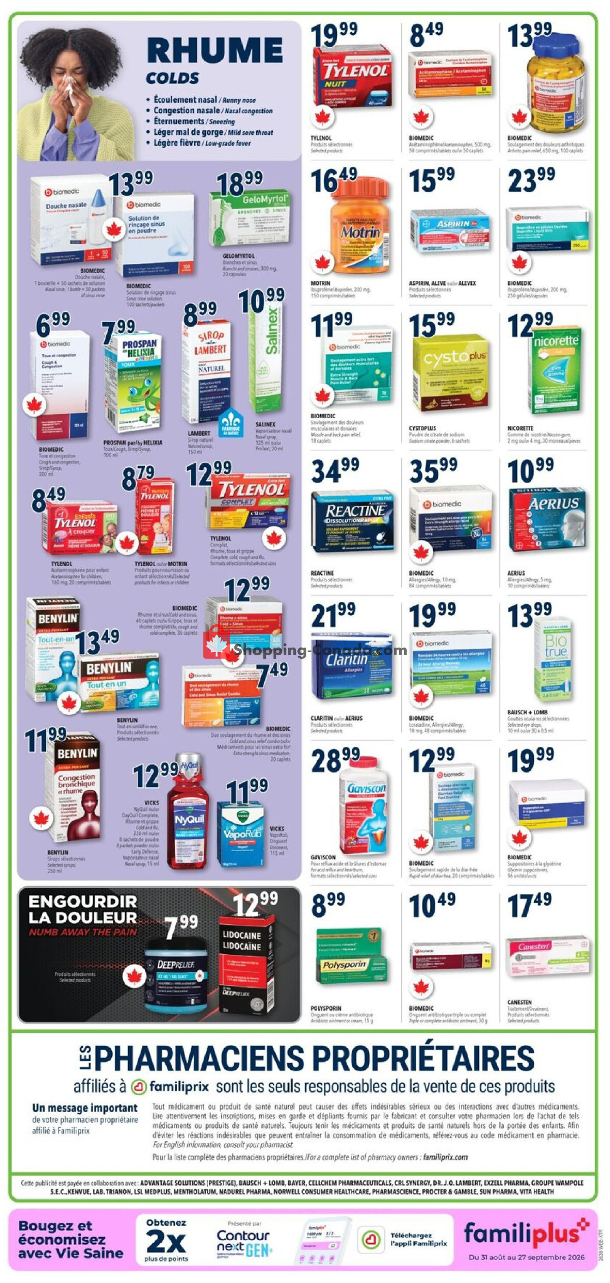 Familiprix flyer from Thursday September 17, 2026 to Wednesday September 23, 2026 - page 4