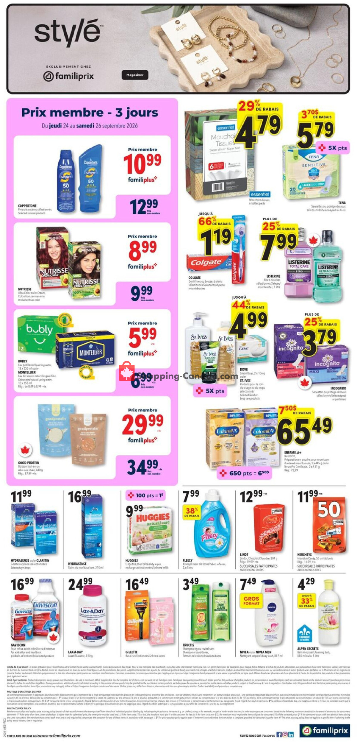 Familiprix flyer from Thursday September 24, 2026 to Wednesday September 30, 2026 - page 2