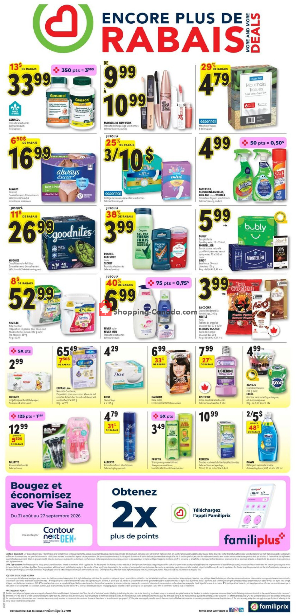 Familiprix flyer from Thursday September 3, 2026 to Wednesday September 9, 2026 - page 2