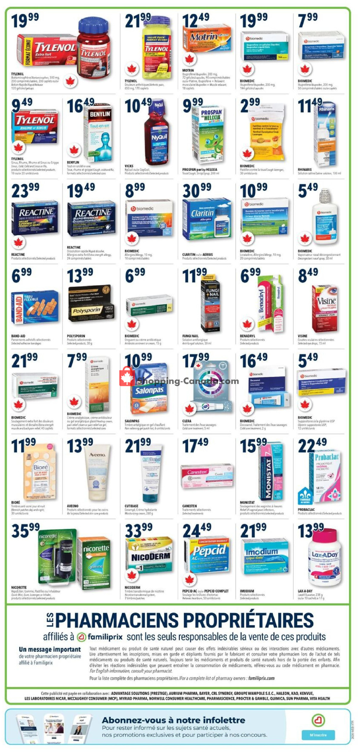 Familiprix flyer from Thursday September 3, 2026 to Wednesday September 9, 2026 - page 3