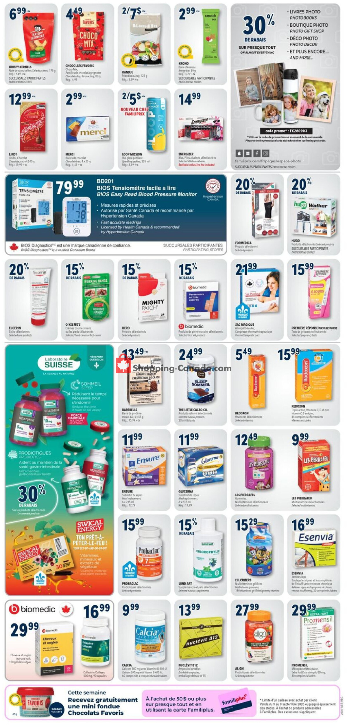 Familiprix flyer from Thursday September 3, 2026 to Wednesday September 9, 2026 - page 8