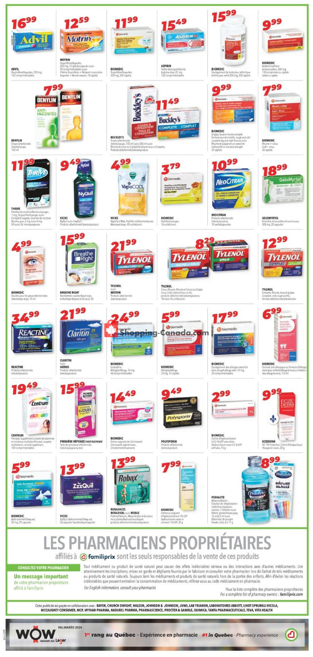 Familiprix flyer from Thursday March 28, 2024 to Wednesday April 3, 2024 - page 4