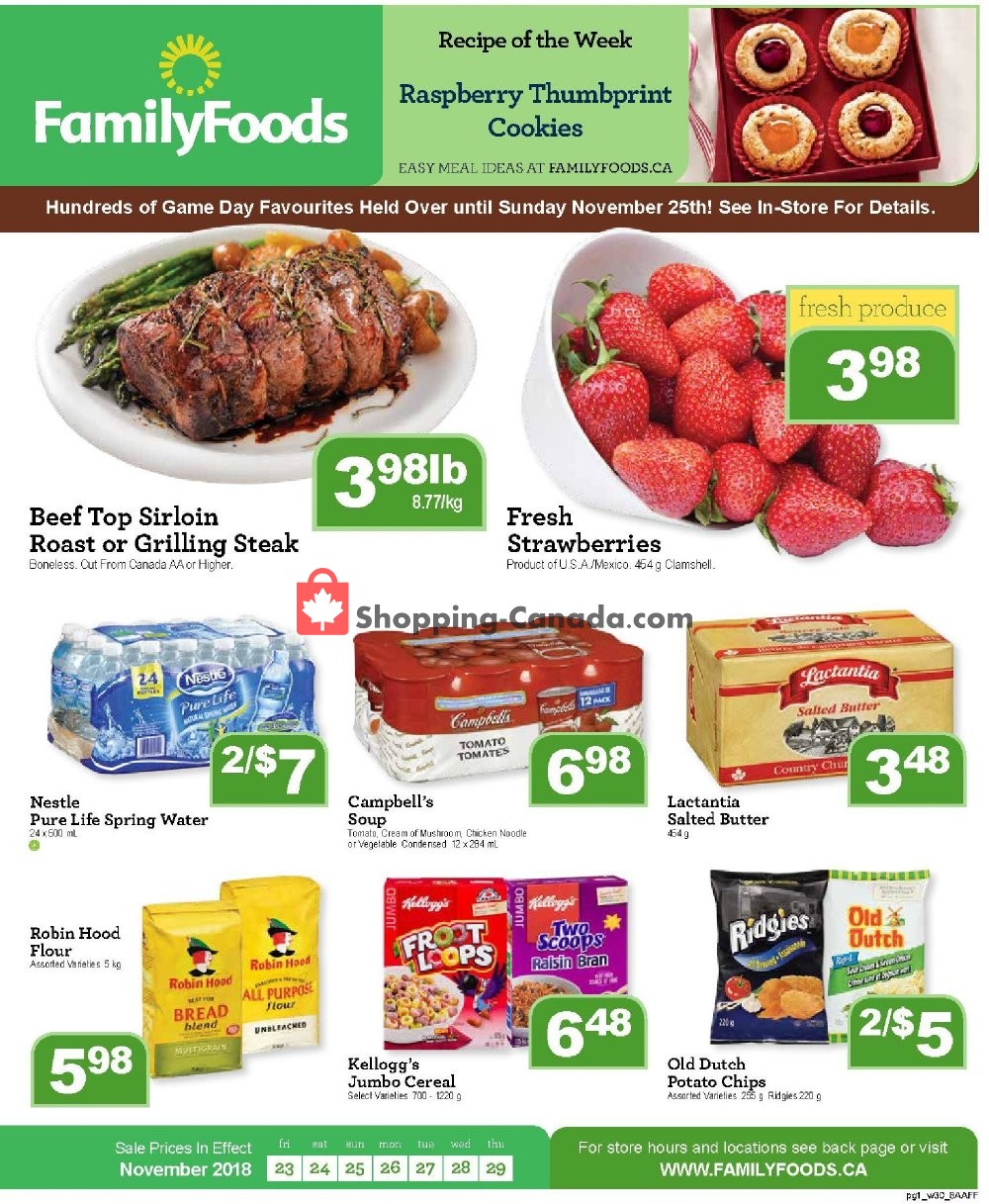 Family Foods Canada Flyer Closes Family Foods Sk November 23 November 29 2018 Shopping Canada