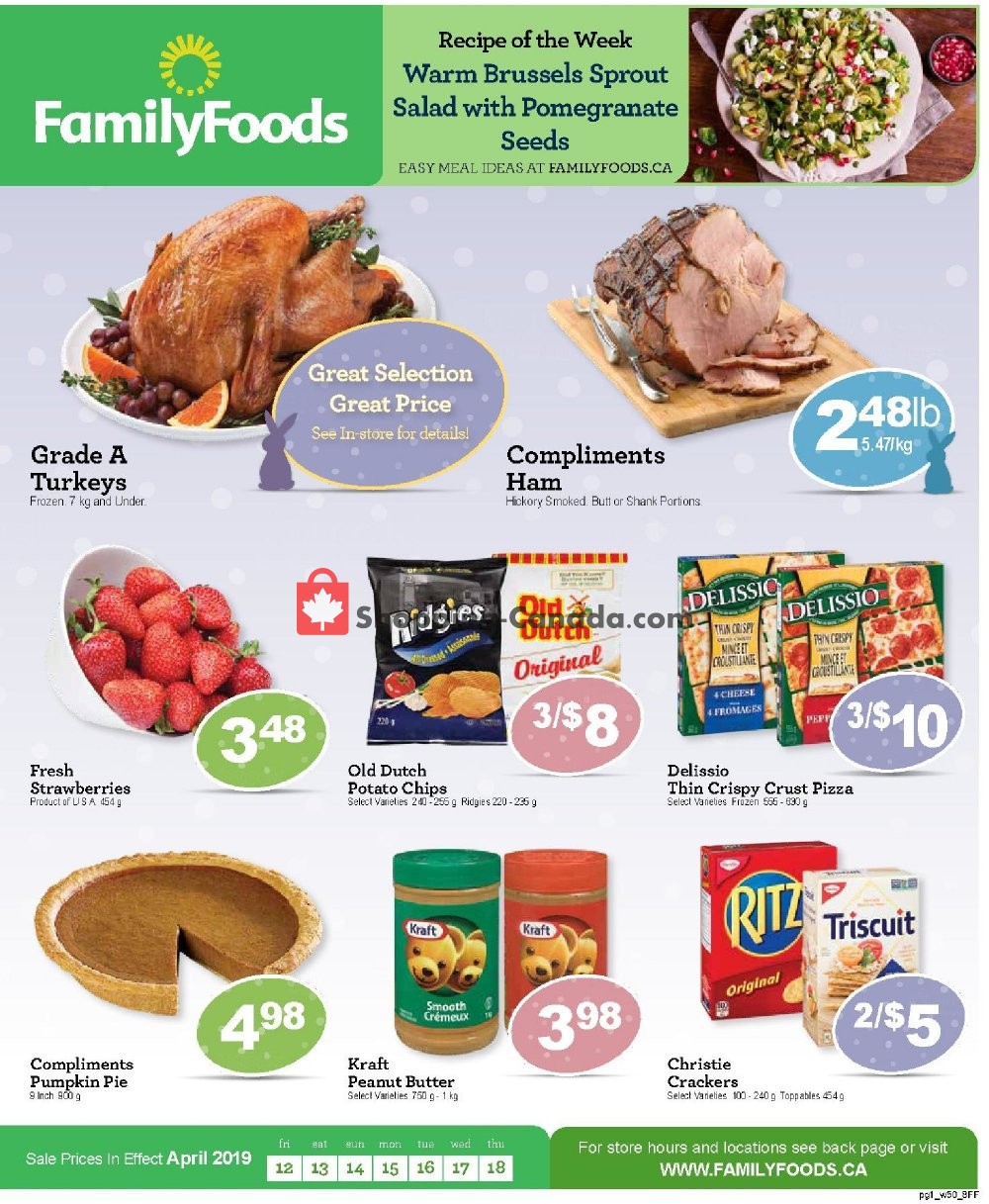 Family Foods flyer from Friday April 12, 2019 to Thursday April 18, 2019 - page 1