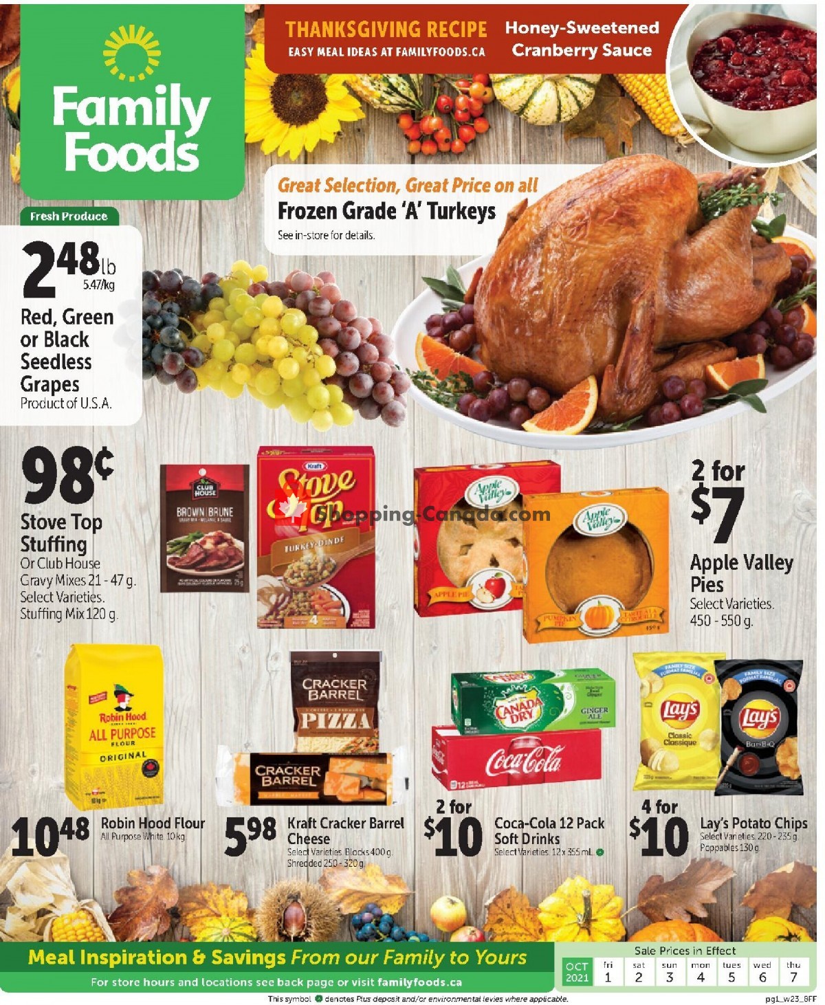 Family Foods flyer from Friday October 1, 2021 to Thursday October 7, 2021 - page 1