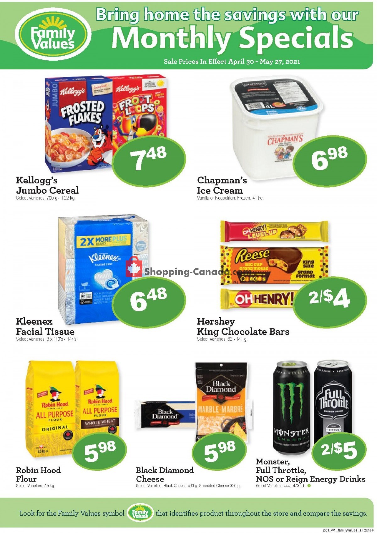 Family Foods flyer from Friday April 30, 2021 to Thursday May 27, 2021 - page 1