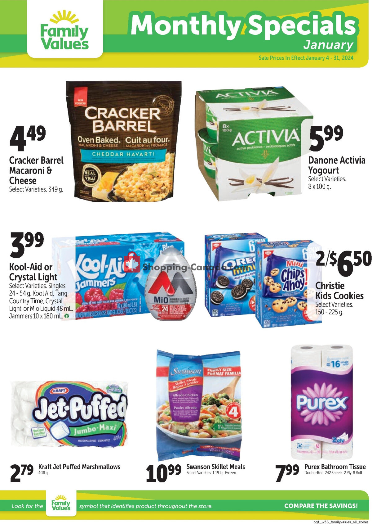 Family Foods flyer from Thursday January 4, 2024 to Wednesday January 31, 2024 - page 1