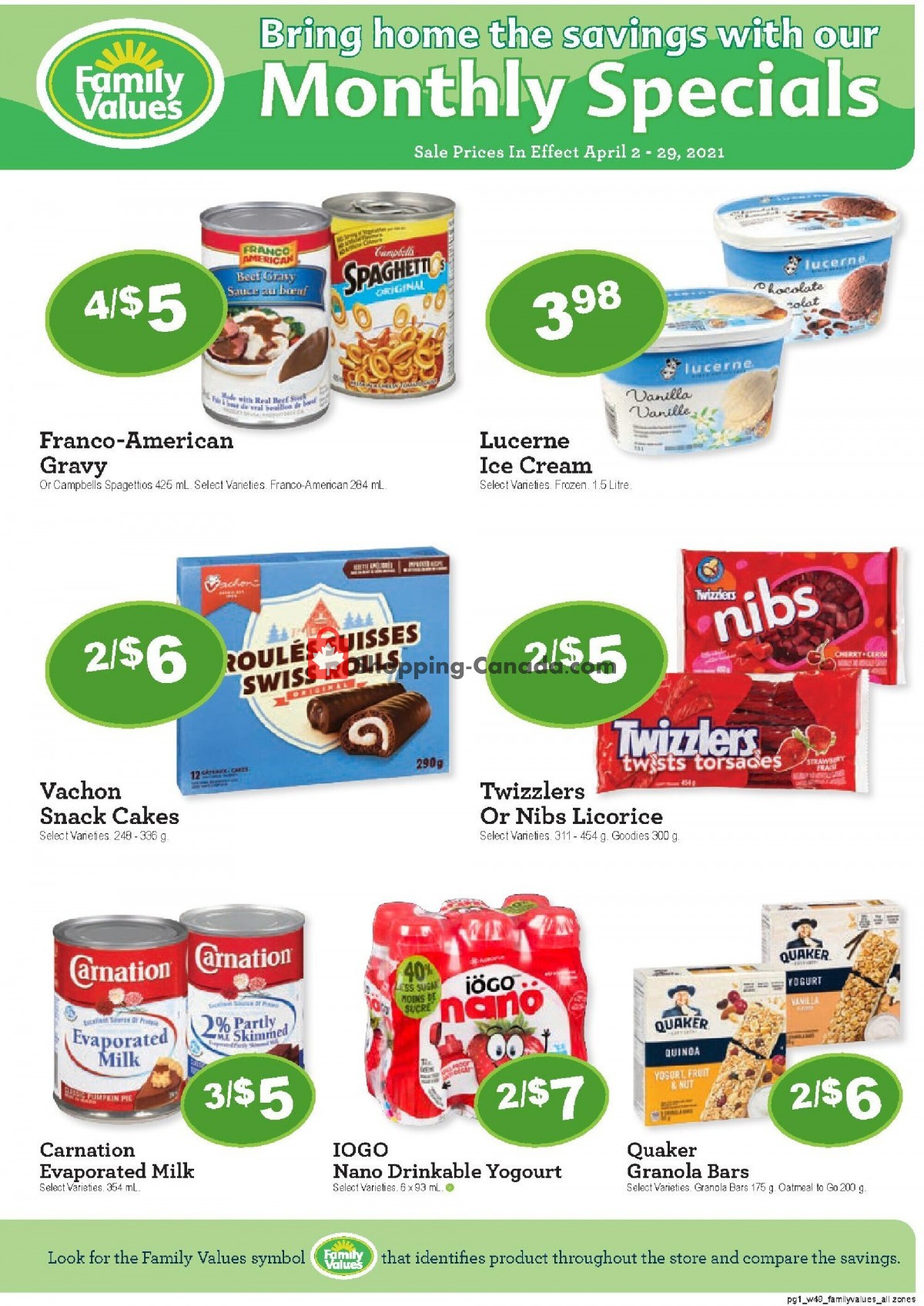 Family Foods flyer from Friday April 2, 2021 to Thursday April 29, 2021 - page 1
