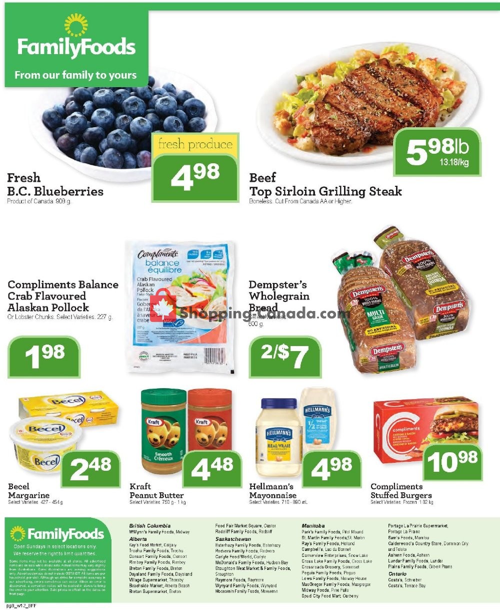 Family Foods flyer from Friday July 19, 2019 to Thursday July 25, 2019 - page 8