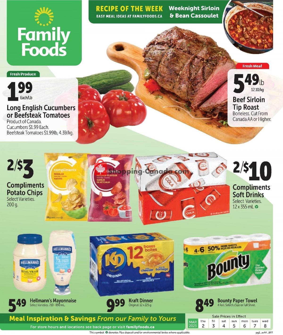 Family Foods Canada, flyer (Weekly Special Offer) March 2 March 8