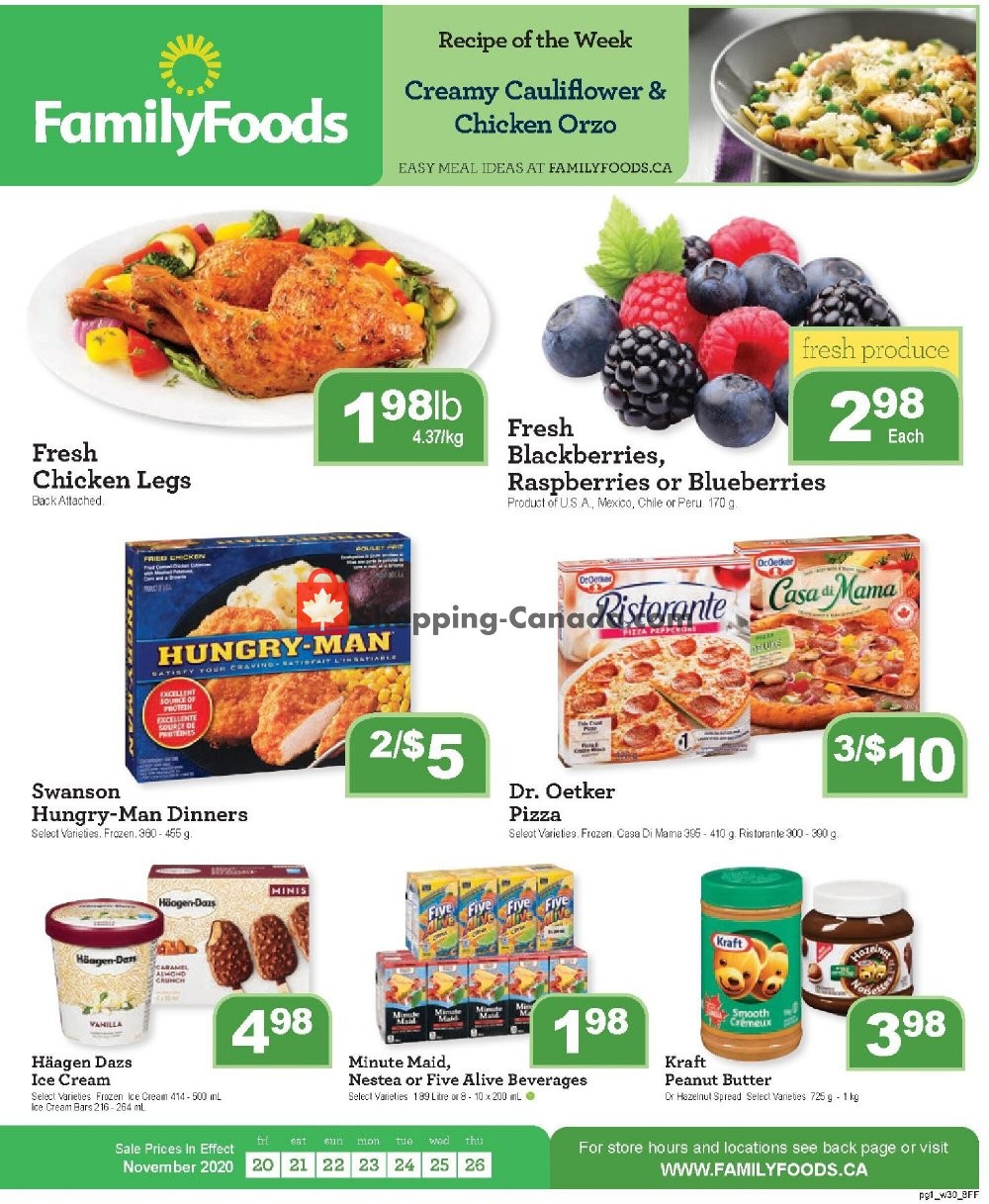 Family Foods Canada, flyer (Weekly Special Offer) November 20