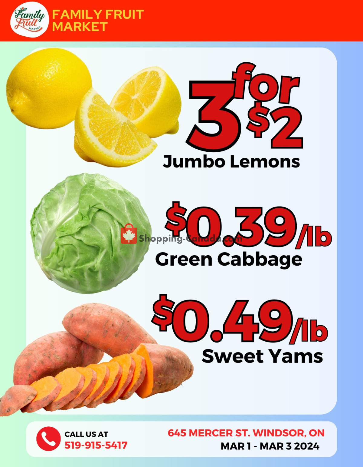 Family Fruit Market flyer from Friday March 1, 2024 to Sunday March 3, 2024 - page 6