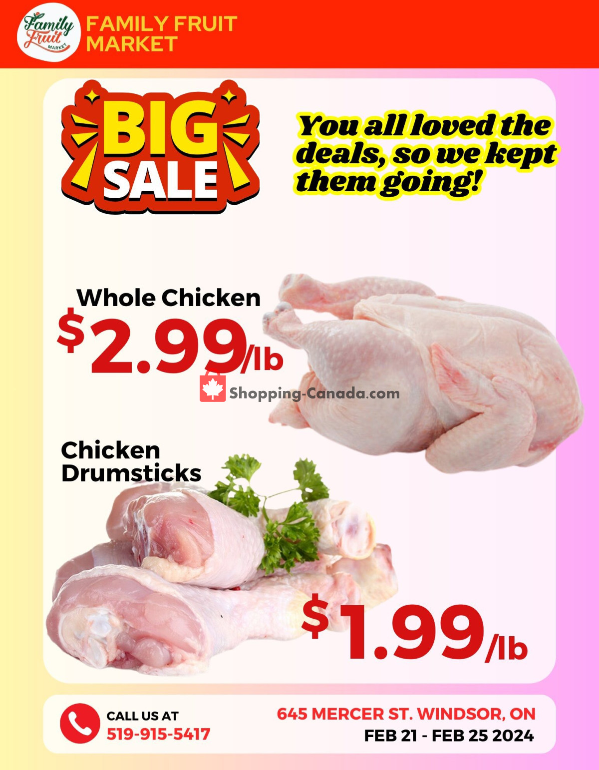 Family Fruit Market flyer from Wednesday February 21, 2024 to Sunday February 25, 2024 - page 3