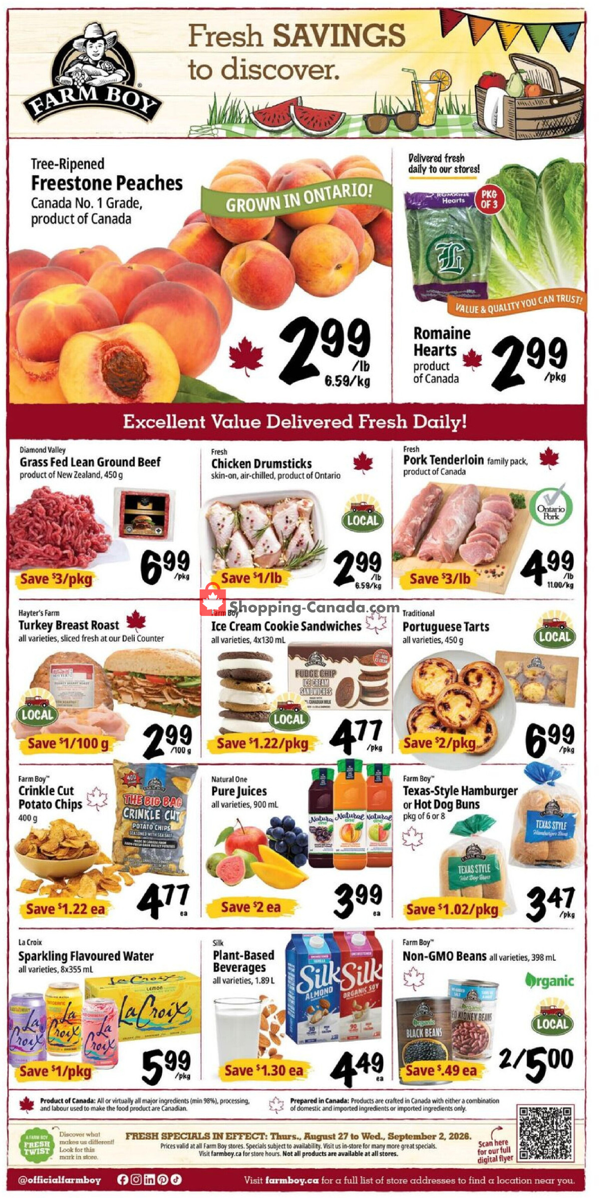 Farm Boy flyer from Thursday August 27, 2026 to Wednesday September 2, 2026 - page 1