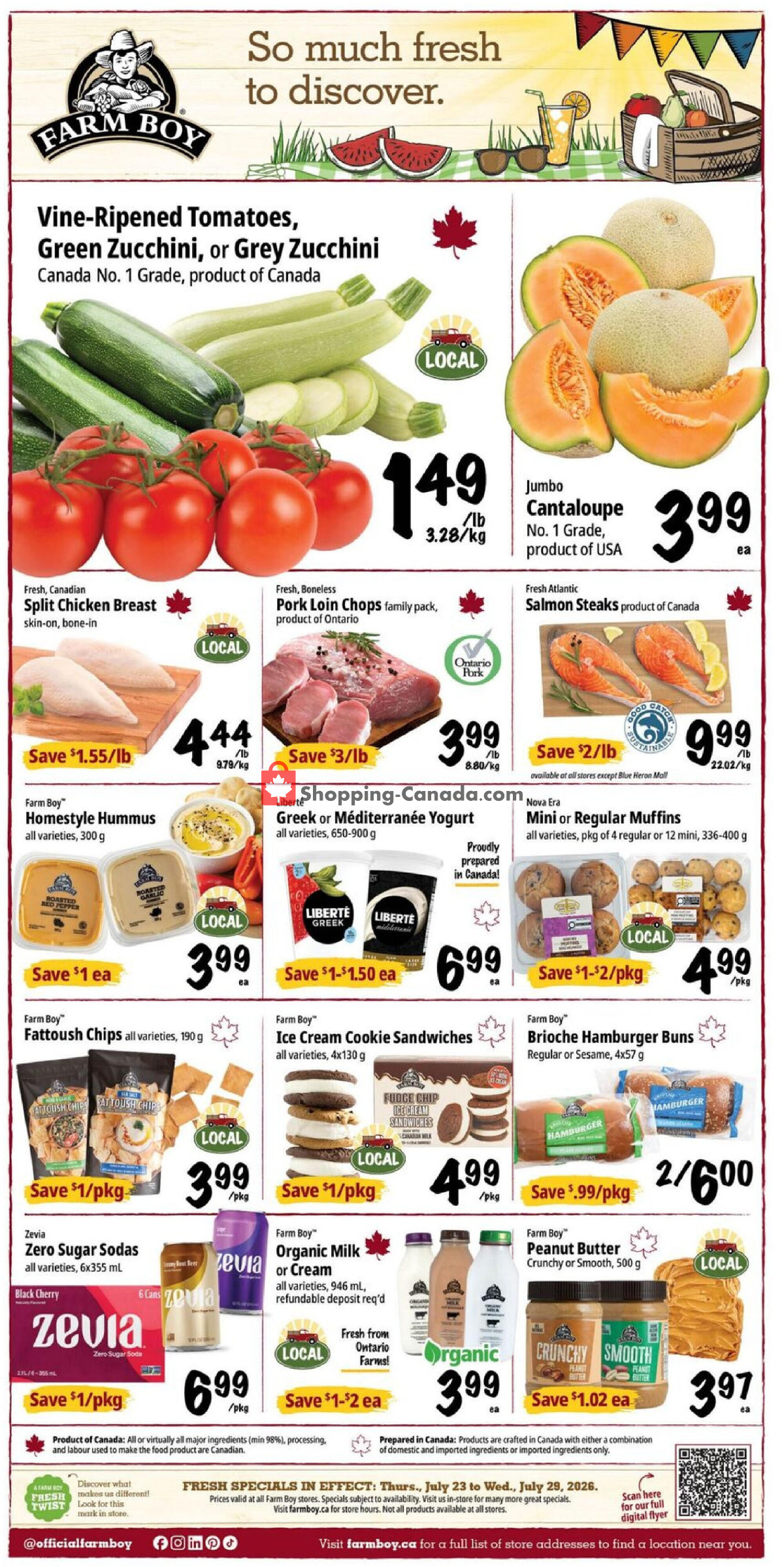 Farm Boy flyer from Thursday July 23, 2026 to Wednesday July 29, 2026 - page 1