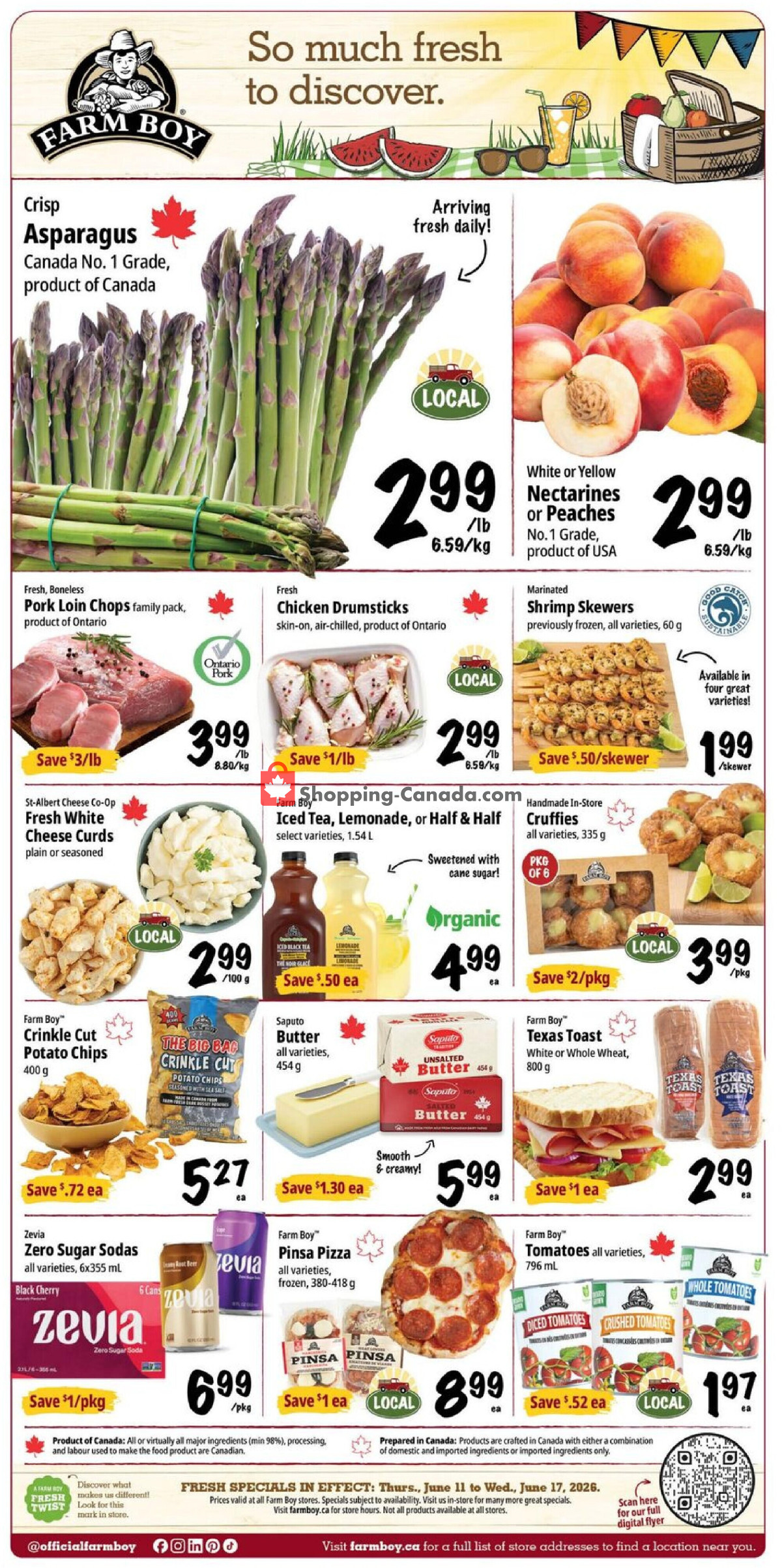 Farm Boy flyer from Thursday June 11, 2026 to Wednesday June 17, 2026 - page 1