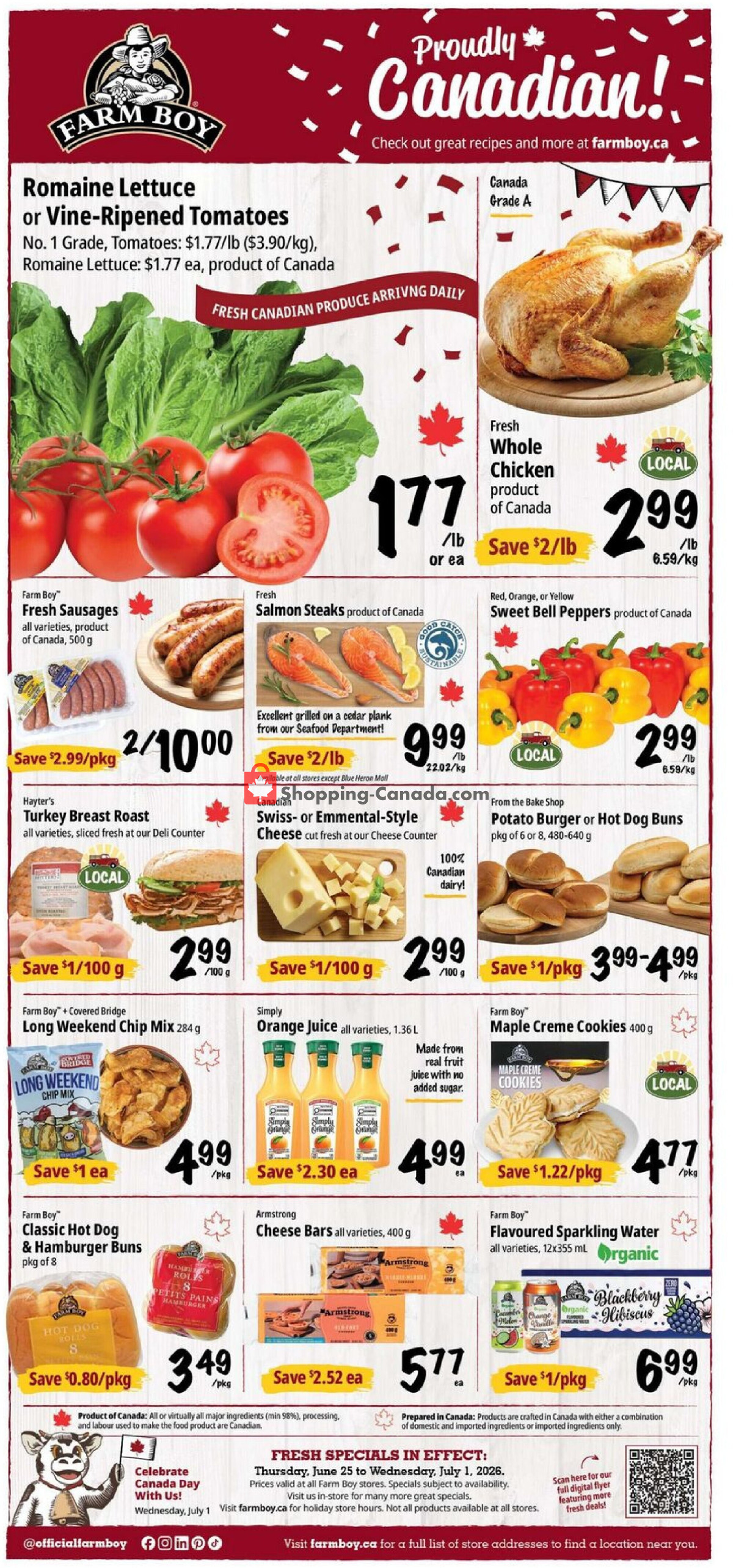 Farm Boy flyer from Thursday June 25, 2026 to Wednesday July 1, 2026 - page 1