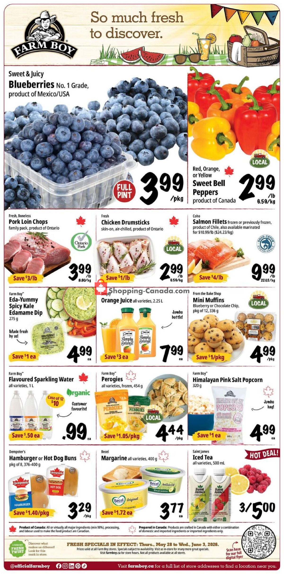 Farm Boy flyer from Thursday May 28, 2026 to Wednesday June 3, 2026 - page 1