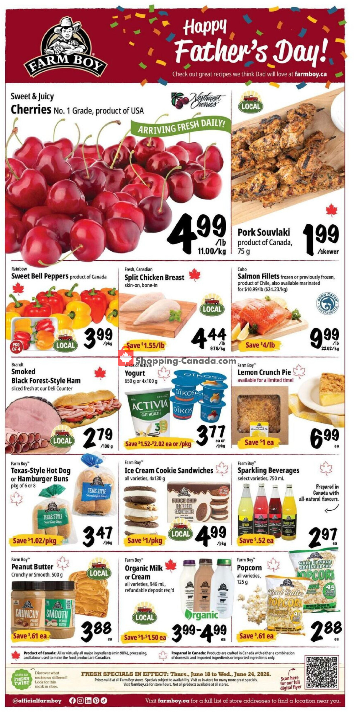 Farm Boy flyer from Thursday June 18, 2026 to Wednesday June 24, 2026 - page 1