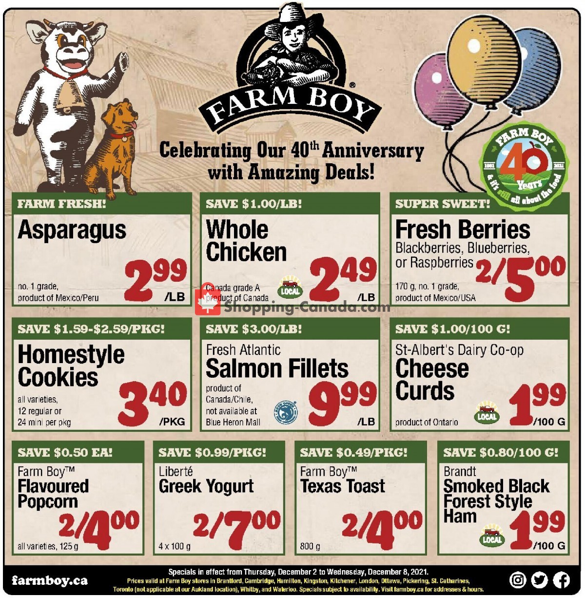 Farm Boy flyer from Thursday December 2, 2021 to Wednesday December 8, 2021 - page 1