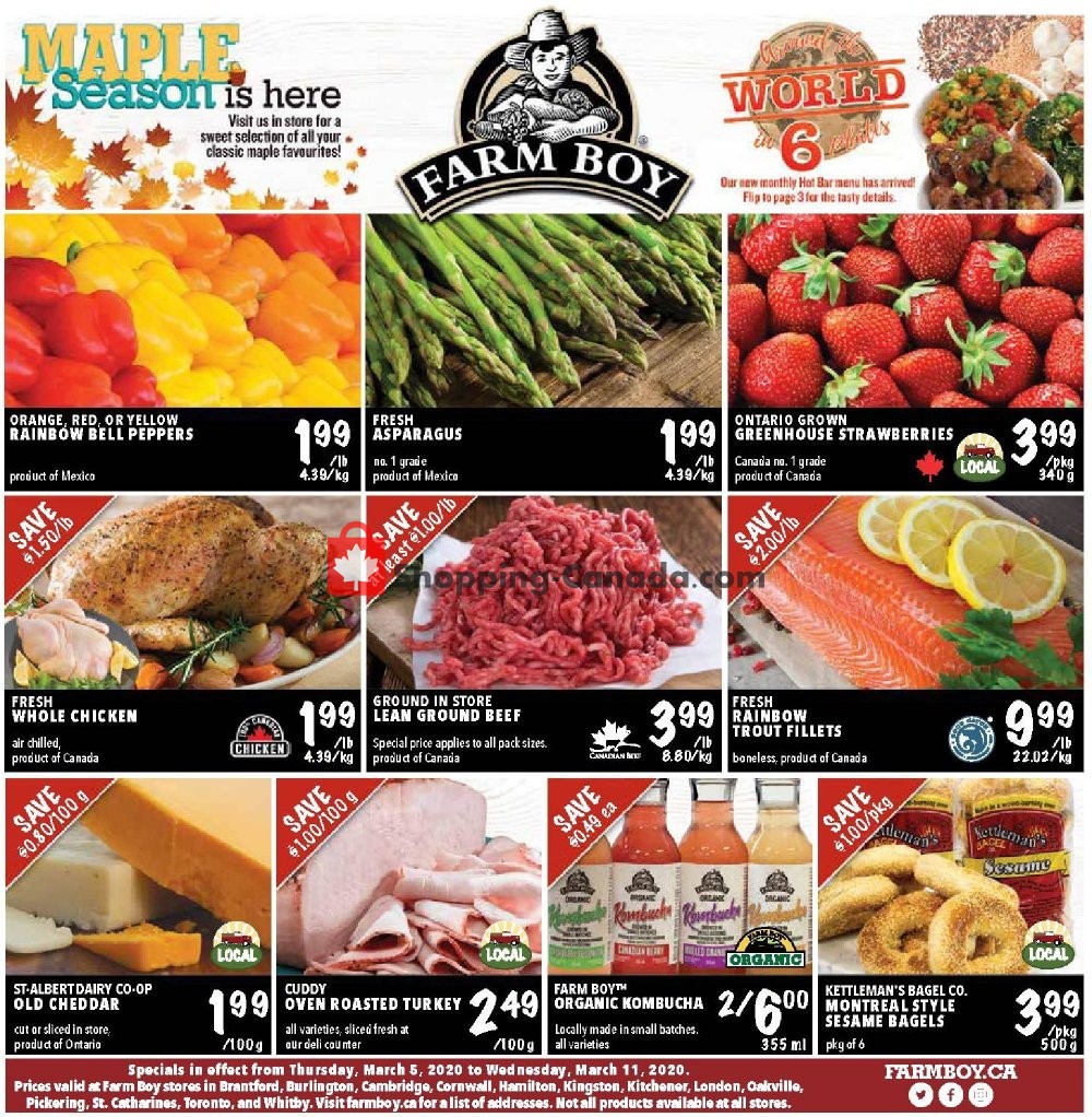 Farm Boy Canada, flyer (Maple Season Is Here) March 5 March 11